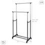 MAX HOME Perchero de Ropa Ajustable