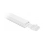 DeLOCK Conducto para cables con cubierta autoadhesiva 35 x 20 mm - 1 m - Blanco