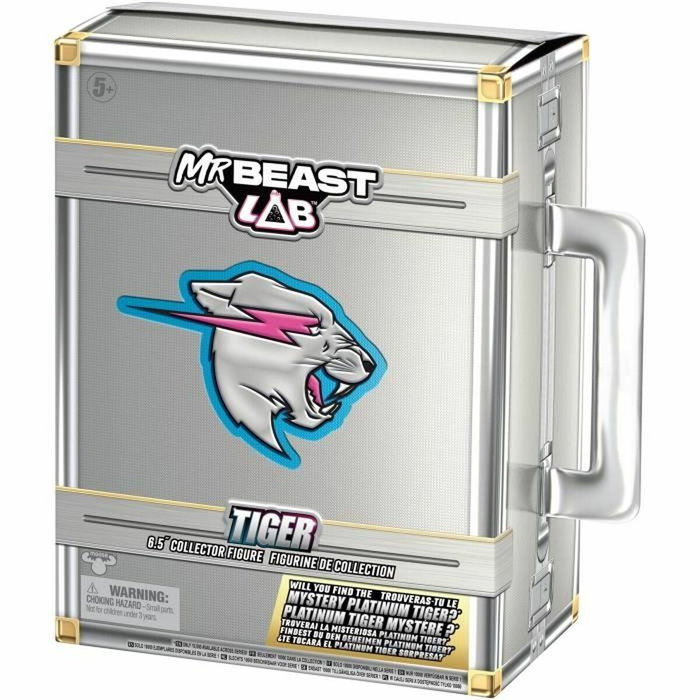 Moose Toys Figura de coleccionista Mr. Beast Lab Tiger de 8,8 cm Moose Toys Figura de coleccionista Mr. Beast Lab Tiger de 8,8 cm