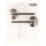 Edm Juego de roseta modelo 606 de aluminio, níquel satinado, ø50 mm