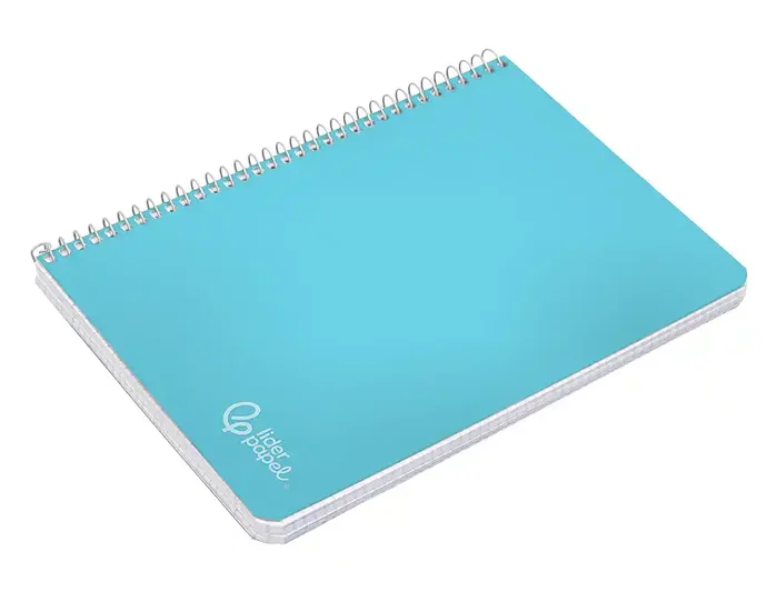 Liderpapel Cuaderno Espiral Witty A4 Tapa Dura Celeste