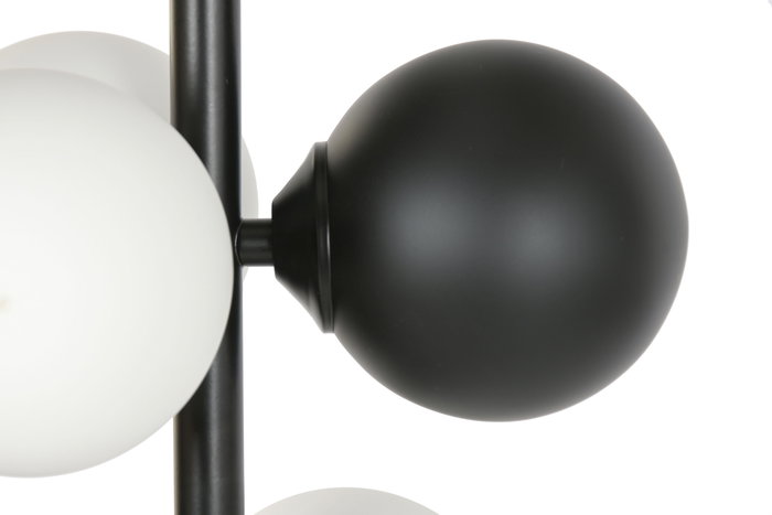 DKD Home Decor Lampara Techo Urban Negro Blanco Metal Cristal 24 x 60 x 24 cm DKD Home Decor Lampara Techo Urban Negro Blanco Metal Cristal 24 x 60 x 24 cm