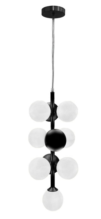 DKD Home Decor Lampara Techo Urban Negro Blanco Metal Cristal 24 x 60 x 24 cm DKD Home Decor Lampara Techo Urban Negro Blanco Metal Cristal 24 x 60 x 24 cm