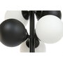 DKD Home Decor Lámpara de Techo de Metal y Cristal con Bolas, Negro
