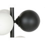 DKD Home Decor Lámpara de Techo de Metal y Cristal con Bolas, Negro