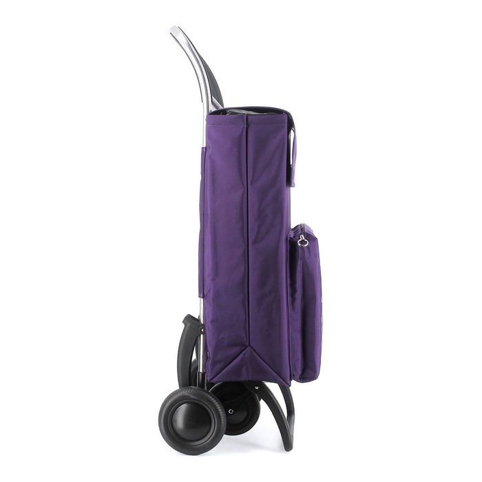 Rolser Carro de la compra termo fresh 4.2 MF, 4 ruedas, 50 kg, morado
