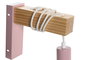 DKD Home Decor Lámpara Aplique Urban Verde Jade Rosa Metal Madera 6 x 18 x 20 cm (4 Unidades)