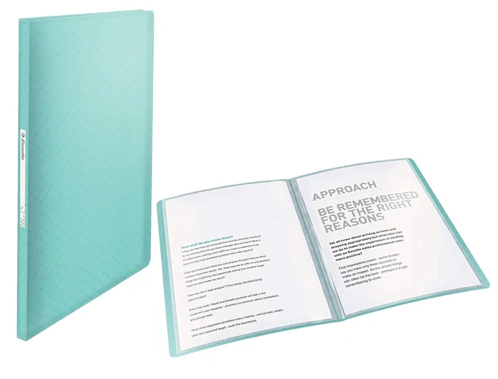 ESSELTE Carpeta de Fundas Colour Breeze Azul A4 con 40 Fundas