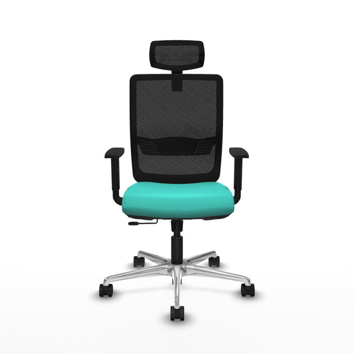 PIQUERAS Y CRESPO Silla de oficina Haches con mecanismo Sincro/Traslack Turquesa y Negro PIQUERAS Y CRESPO Silla de oficina Haches con mecanismo Sincro/Traslack Turquesa y Negro
