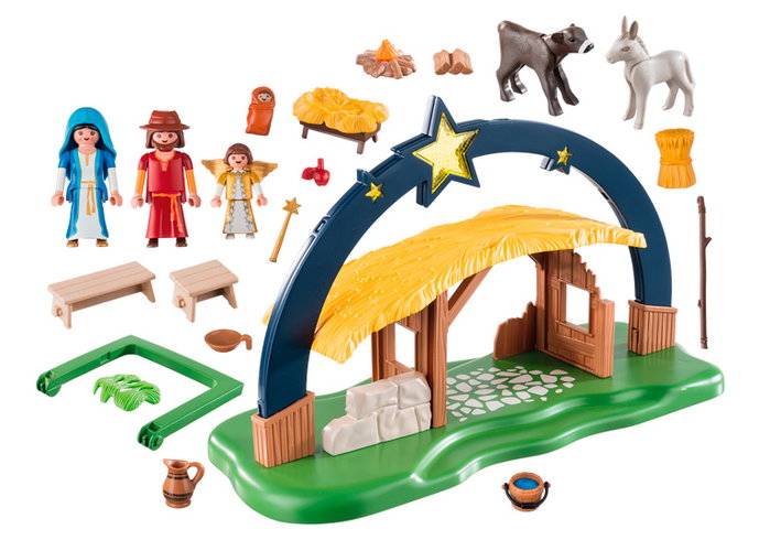 Playmobil 9494 Belén con Luz Arco Festivo Vela 37 cm - Multilenguaje Playmobil 9494 Belén con Luz Arco Festivo Vela 37 cm - Multilenguaje