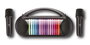 SAMI Altavoz Karaoke Multimedia Viva - Con 2 Micrófonos, 20W de Potencia, 24 cm de Largo, Ideal para Fiestas y Entretenimiento en Casa