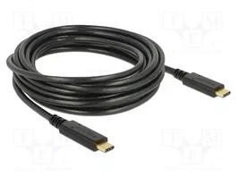 DeLOCK Cable USB 2.0 Type-C a Type-C 4 m PD 5 A E-Marker 85206