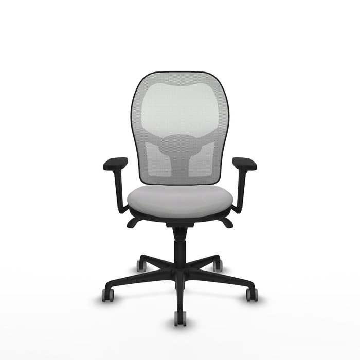 PIQUERAS Y CRESPO Silla de oficina Jorquera Gris claro/Blanco