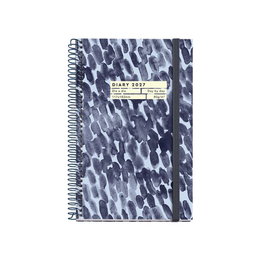 MIQUELRIUS Agenda Anual 2027 Grafica Espiral Drops con Tapa Extra y Goma Activa