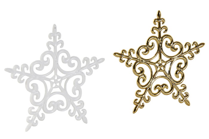 DKD Home Decor Set de 55 Bolas Decoración Navidad Moderna Dorado 28 x 24 x 6 cm