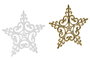 DKD Home Decor Set de 55 Bolas Decoración Navidad Moderna Dorado 28 x 24 x 6 cm