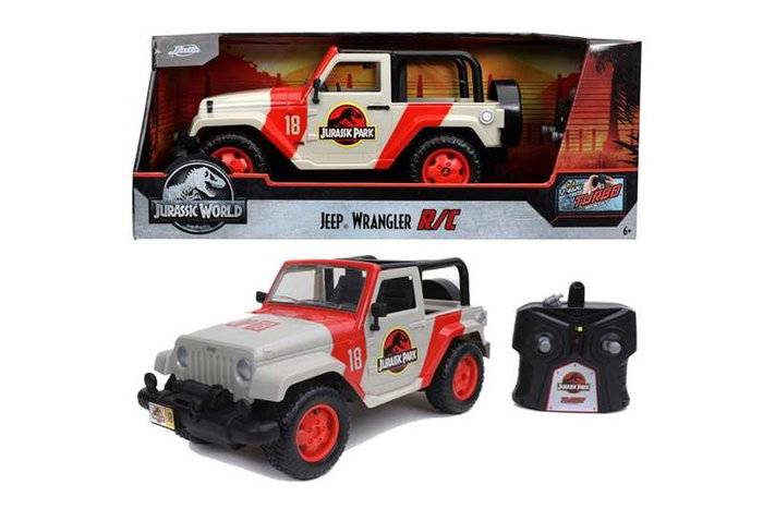JADA TOYS Coche radio control Jeep Wrangler Jurassic Park JADA TOYS Coche radio control Jeep Wrangler Jurassic Park