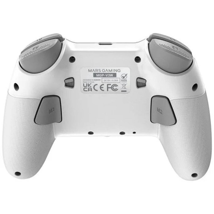 Mars Gaming MGP-V3 Gamepad Inalámbrico Blanco, Pantalla LCD, Joysticks Hall Effect, Triple Conexión Bluetooth/2.4G/Cable, Compatible con Switch, Switch 2, PC, Android, iOS Mars Gaming MGP-V3 Gamepad Inalámbrico Blanco, Pantalla LCD, Joysticks Hall Effect, Triple Conexión Bluetooth/2.4G/Cable, Compatible con Switch, Switch 2, PC, Android, iOS
