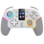 Mars Gaming MGP-V3 Gamepad Inalámbrico Blanco, Pantalla LCD, Joysticks Hall Effect, Triple Conexión Bluetooth/2.4G/Cable, Compatible con Switch, Switch 2, PC, Android, iOS