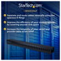 StarTech.com Organizador de cables vertical con Finger Duct 0U - 91cm