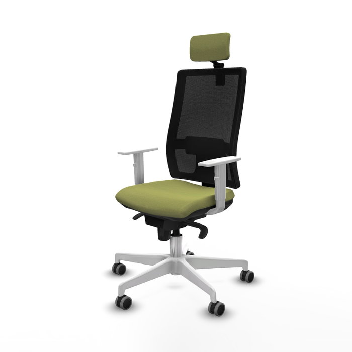 PIQUERAS Y CRESPO Silla de oficina Horna con mecanismo Sincro, Verde oliva y Negro PIQUERAS Y CRESPO Silla de oficina Horna con mecanismo Sincro, Verde oliva y Negro