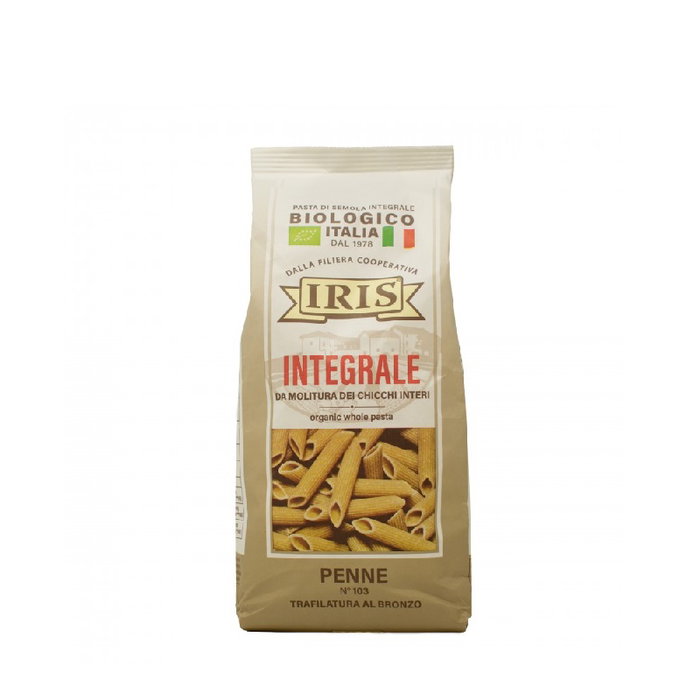 IRIS Macarrones de Trigo Duro Integral BIO 500g