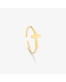 Radiant Anillo Cruz Gold BASICS Dorado Talla 54