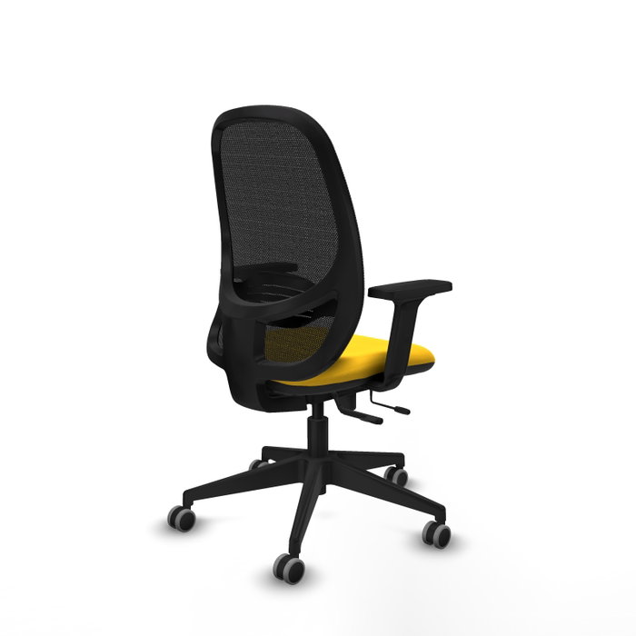 PIQUERAS Y CRESPO Silla de oficina Cilanco con mecanismo Sincro/Traslack, Amarillo y Negro PIQUERAS Y CRESPO Silla de oficina Cilanco con mecanismo Sincro/Traslack, Amarillo y Negro