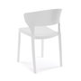 Versa Silla Blanca 39.5x79x41.5 cm - Polipropileno (4 Unidades)