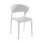 Versa Silla Blanca 39.5x79x41.5 cm - Polipropileno (4 Unidades)