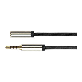 PYTHON Series Python GC-M0237 Cable de audio 3,5 mm macho a hembra 1m Negro