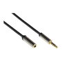 PYTHON Series Python GC-M0237 Cable de audio 3,5 mm macho a hembra 1m Negro