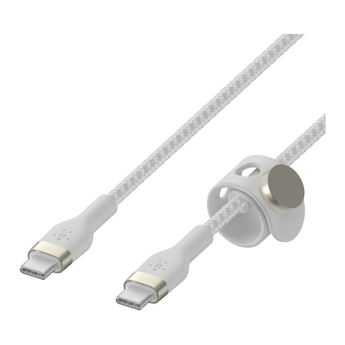 Belkin BOOST↑CHARGE PRO Flex Cable USB-C a USB-C Tejido 1m Blanco 60W para Carga y Datos USB 2.0 Belkin BOOST↑CHARGE PRO Flex Cable USB-C a USB-C Tejido 1m Blanco 60W para Carga y Datos USB 2.0