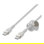 Belkin BOOST↑CHARGE PRO Flex Cable USB-C a USB-C Tejido 1m Blanco 60W para Carga y Datos USB 2.0