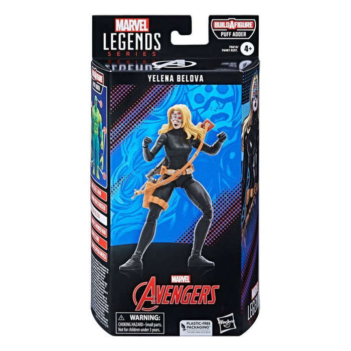 Hasbro Marvel Legends Series - Figura de Acción Yelena Belova (Black Widow) de 15 cm con 9 Accesorios y Articulación Premium
