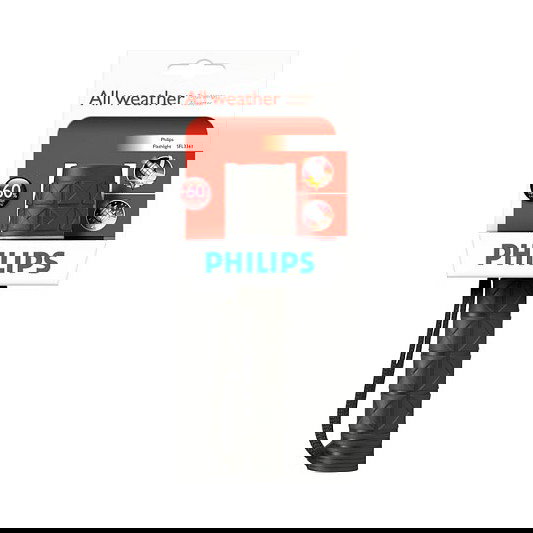 Philips SFL3361/10 LightLife - Linterna Mano LED Recargable 2.4V KPR104, Resistente al Agua, Color Negro Philips SFL3361/10 LightLife - Linterna Mano LED Recargable 2.4V KPR104, Resistente al Agua, Color Negro