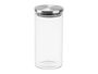 Vivalto Tarro Redondo Borosilicato Transparente 1,4L Tapa Acero 10.2x21.2x10.2 cm (Set de 12)