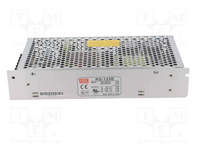 MEAN WELL RQ-125D Alimentador de Impulso 124W 4 Salidas MEAN WELL RQ-125D Alimentador de Impulso 124W 4 Salidas