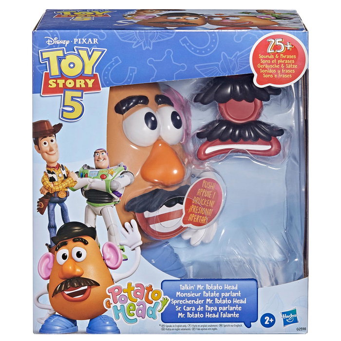 Hasbro Toy Story Figura Potato Head Parlanchín - Más de 25 sonidos, habla inglés, +2 años