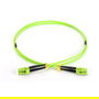 Digitus LWL Patchkabel LC -> LC 1.00m Multimode Duplex OM5 Cable de Fibra Óptica Verde