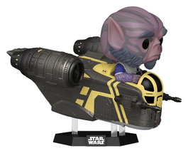 Funko Star Wars: The Mandalorian Zeb Orrelios en la Razor Crest Pop! Rides Deluxe