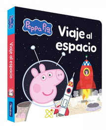 Peppa Pig. Libro de cartón - Viaje al espacio, Hasbro - BEASCOA
