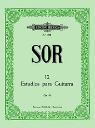 BOILEAU, 12 Estudios guitarra Op.60 - Fernando Sor, Gracià Tarragó