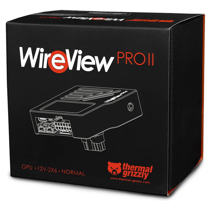 Thermal Grizzly WireView Pro II Kit para GPU Negro 12V-2x6-Pin USB-C
