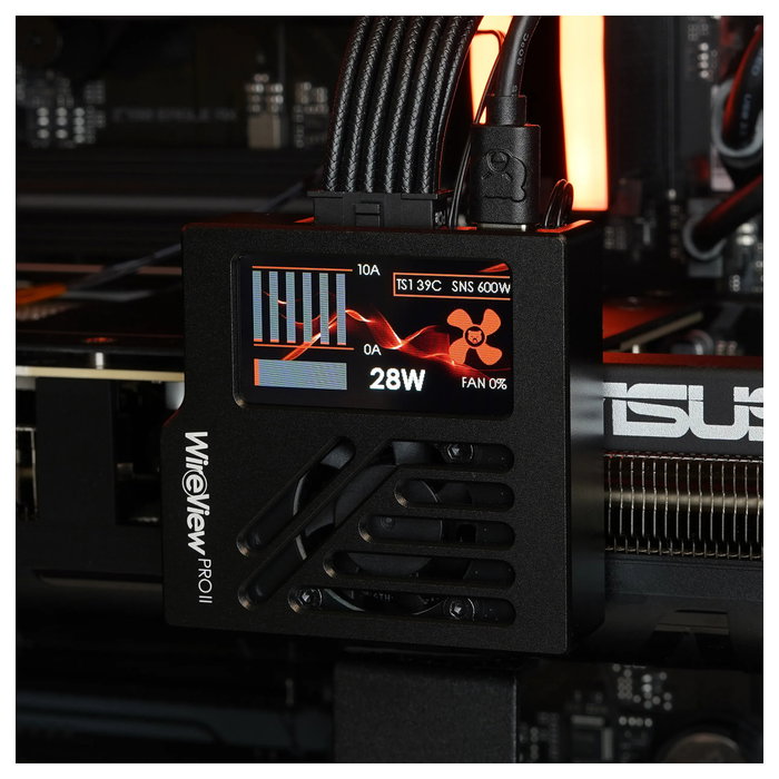 Thermal Grizzly WireView Pro II Kit para GPU Negro 12V-2x6-Pin USB-C