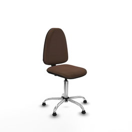 PIQUERAS Y CRESPO Silla de oficina Aýna Marrón oscuro sin brazos