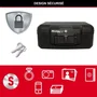 Master Lock Caja de Seguridad a Prueba de Fuego Transportable 5L para Documentos y USB Color Negro con Bloqueo de Llave