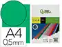 Liderpapel Tapas Encuadernacion Polipropileno A4 0.5 mm Verde Translucido Paquete 100 Unidades