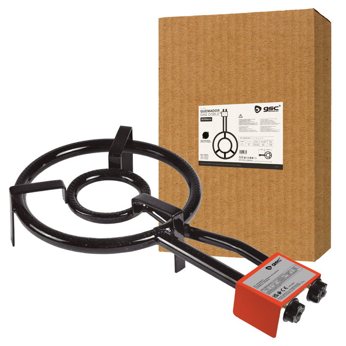 Vassary Quemador de gas doble Ø300mm para paelleras de Ø200mm a Ø420mm Vassary Quemador de gas doble Ø300mm para paelleras de Ø200mm a Ø420mm