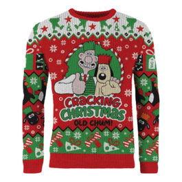 Wallace y Gromit Suéter navideño Cracking Christmas Old Chum! talla S